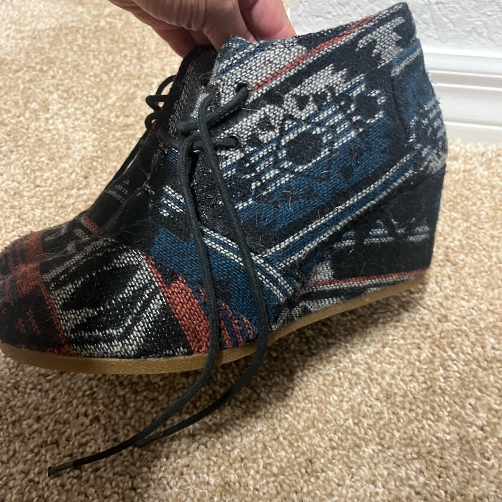 Toms Multicolor Patterned Heeled Boots - image 2